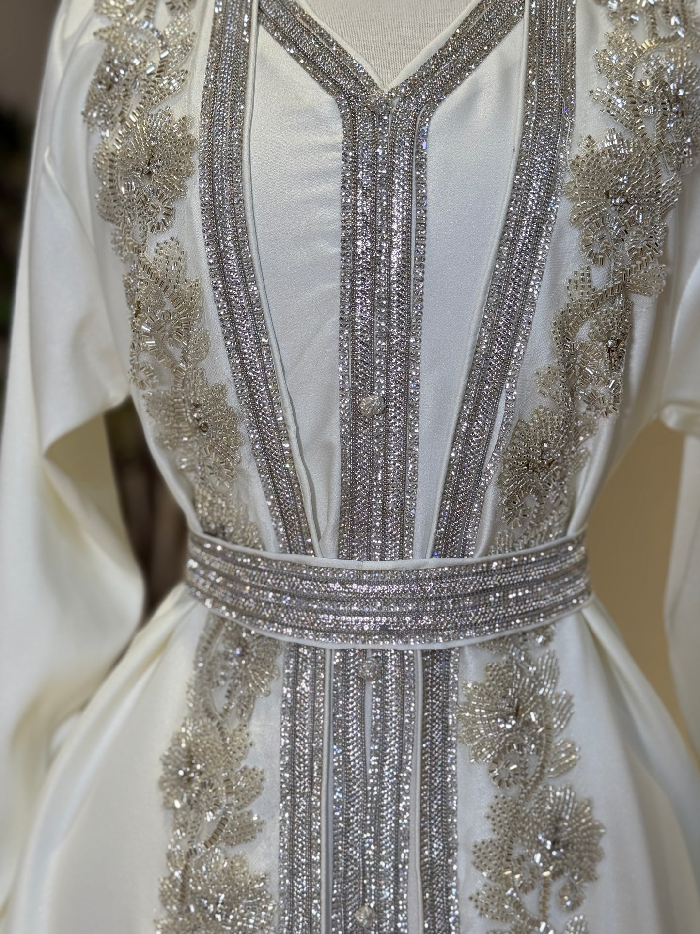 White Shamsa Luxury Khaliji Caftan