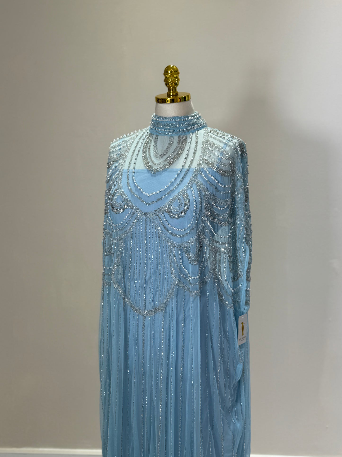 Riya 2 Piece Fully Embellished Gown/Caftan