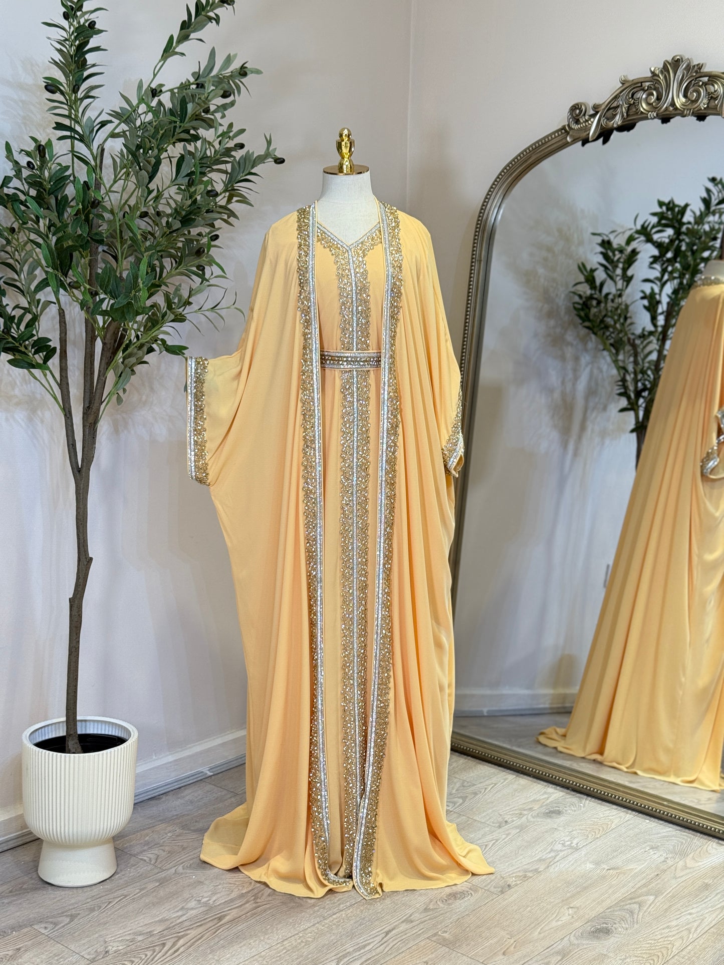 Hyam Hand Embellished Luxury Khaliji Caftan