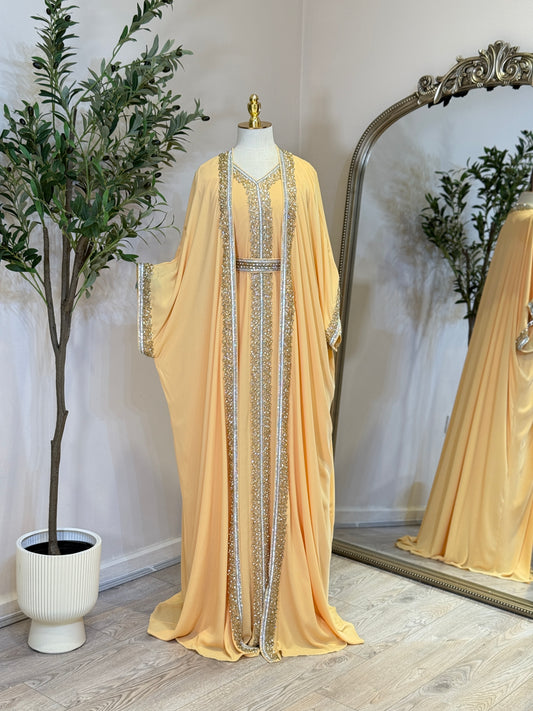 Hyam Hand Embellished Luxury Khaliji Caftan