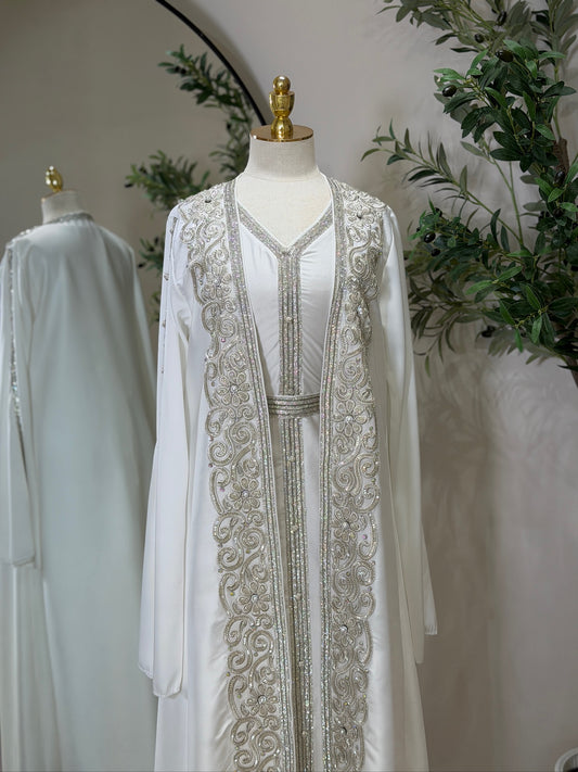 Nisrin 3 Piece Luxury Khaliji Caftan