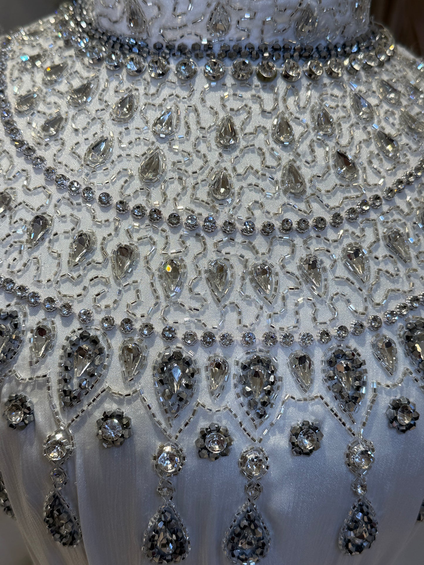 White Hind Luxury Satin Silk Gown