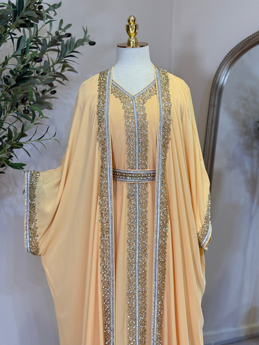 Hyam Hand Embellished Luxury Khaliji Caftan