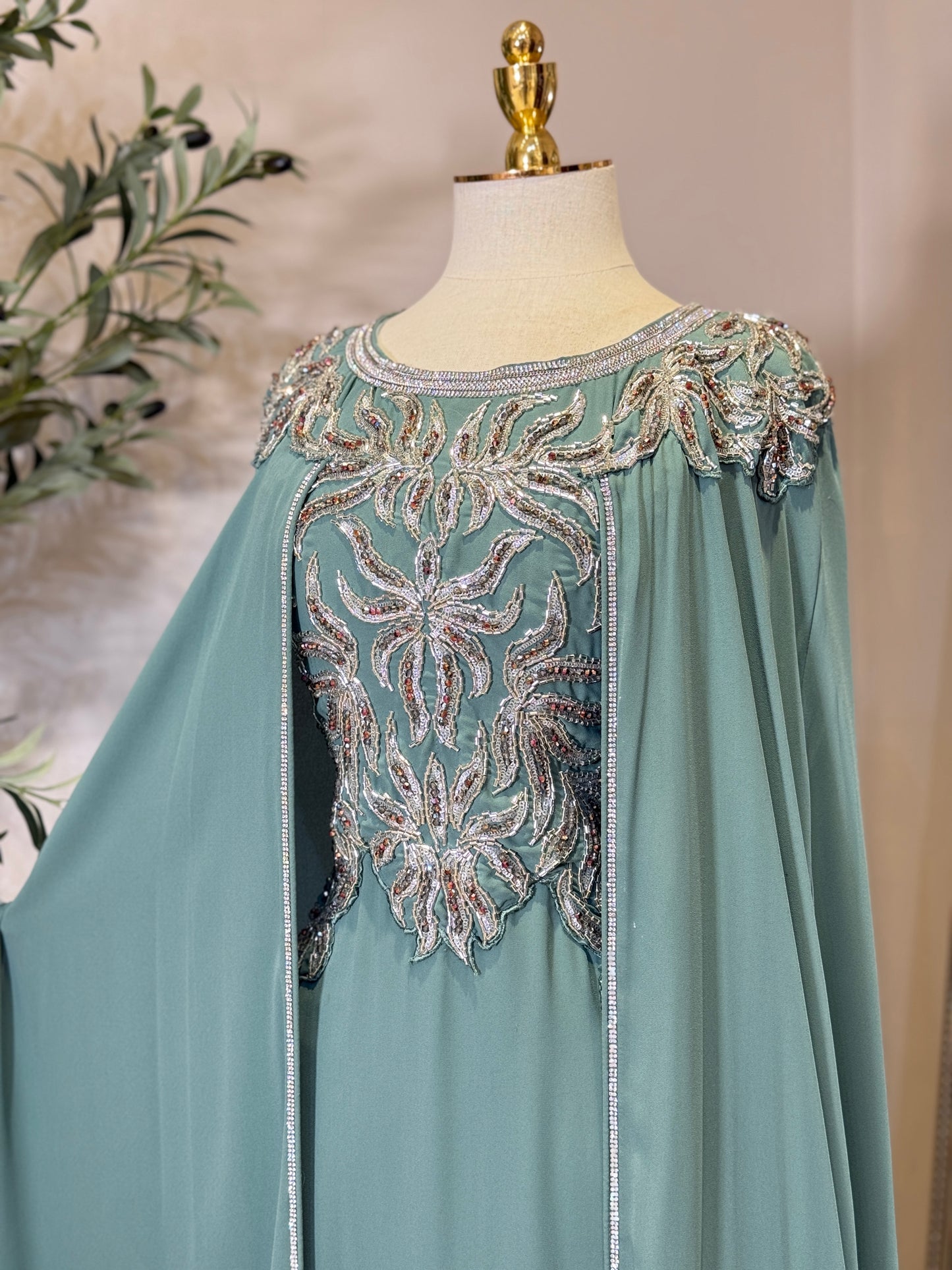Joud Hand Embellished Luxury Khaliji Caftan