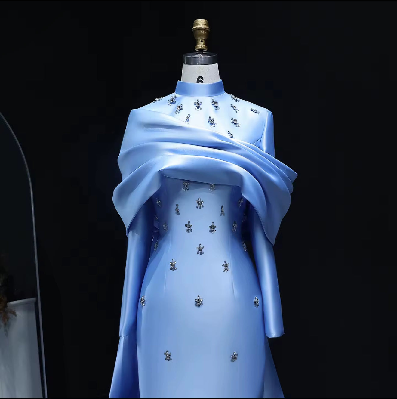 Sama Satin Hand Embellished Gown (Pre-Order)