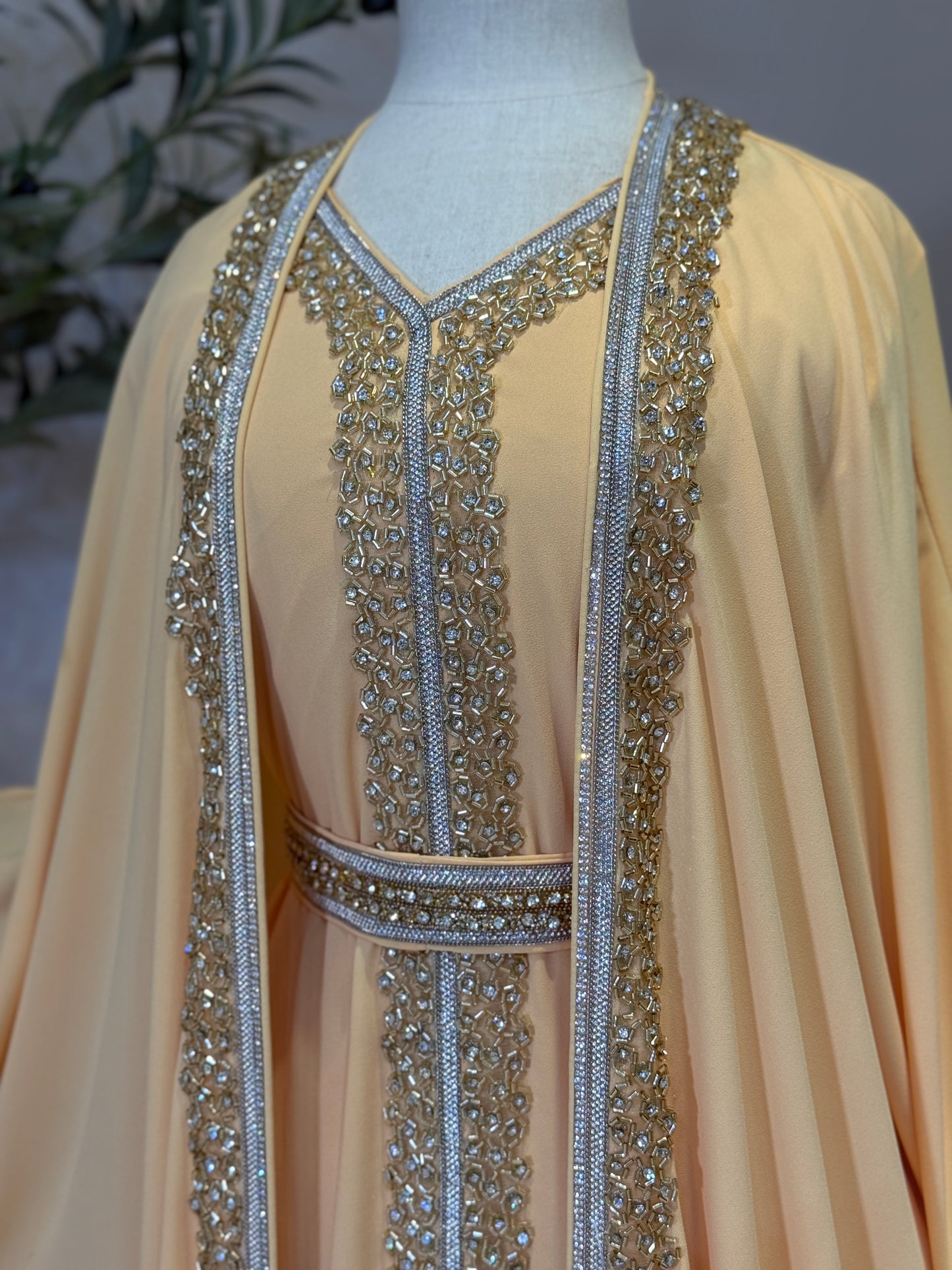 Hyam Hand Embellished Luxury Khaliji Caftan