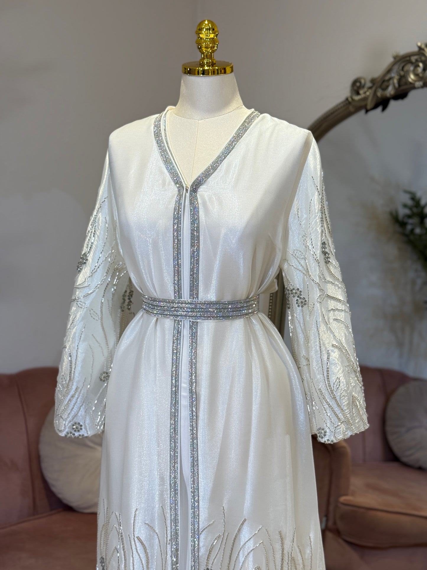 Nisreen Hand Embellished Luxury Caftan Gown