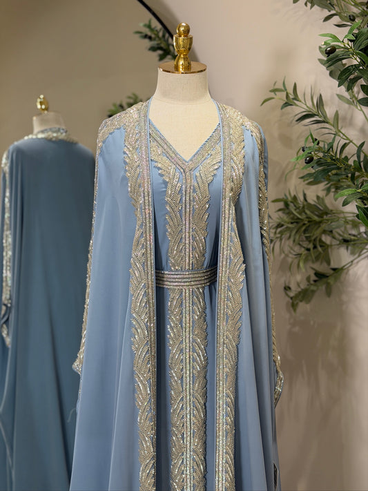 Hyam Hand Embellished Luxury Khaliji Caftan