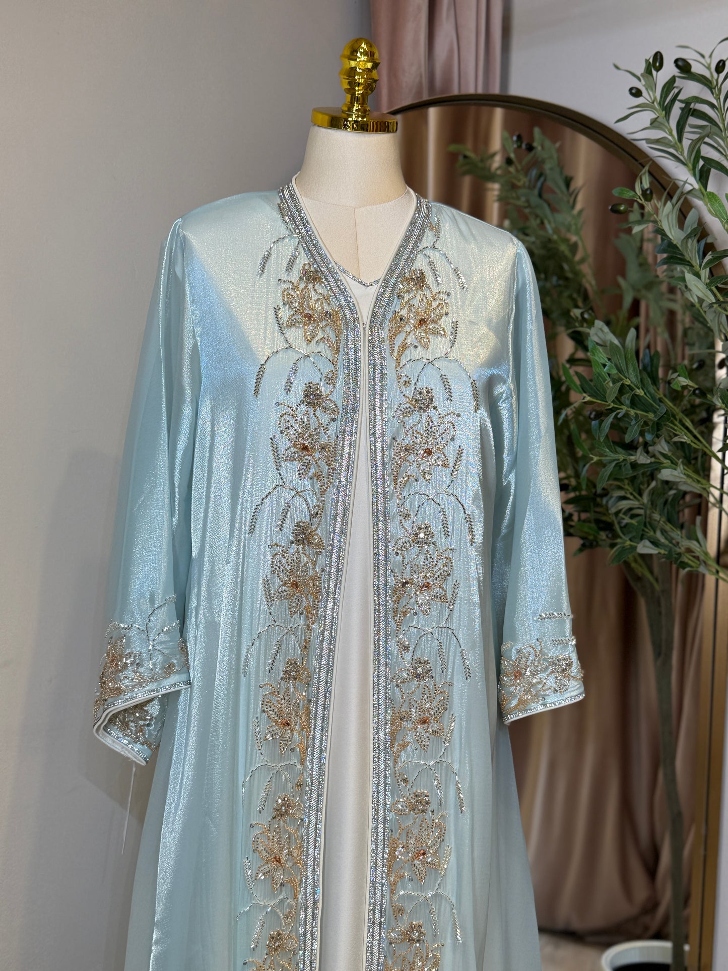 Halya Full Embellished Luxury Khaliji Caftan