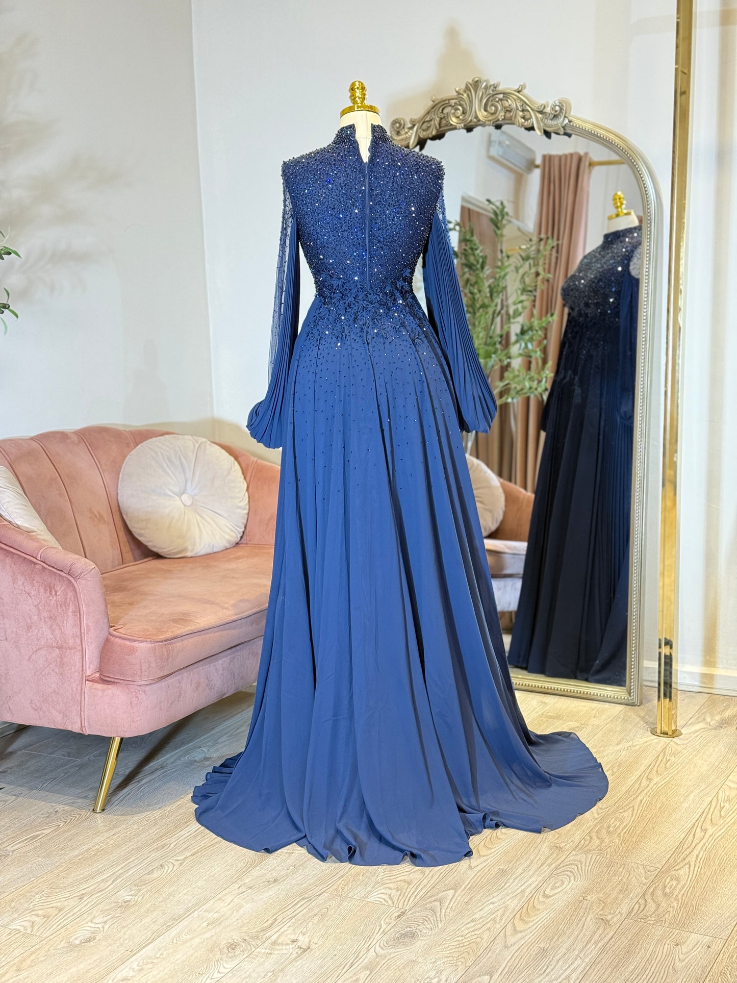 Cayra Hand Embellished Luxury Gown