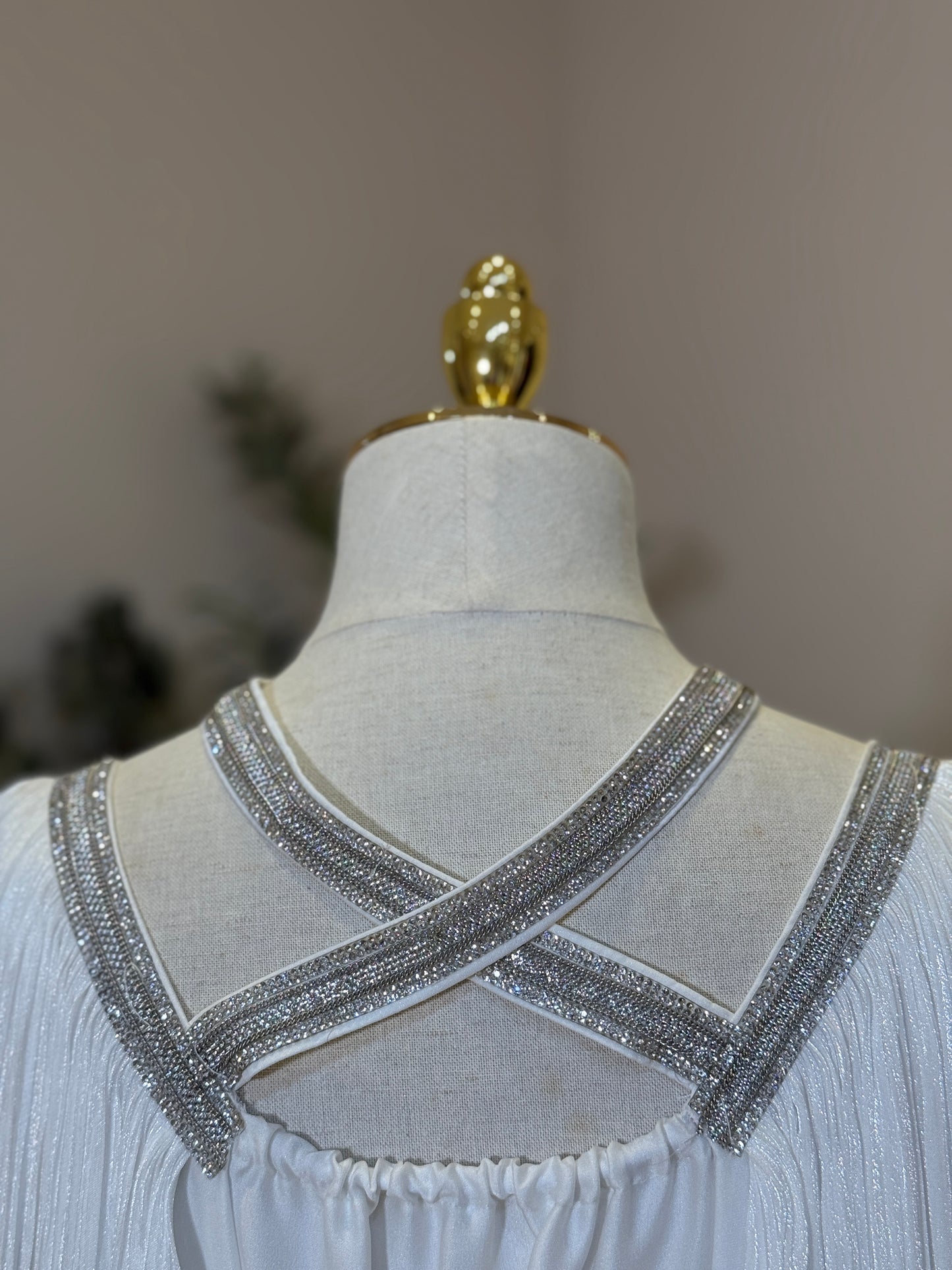 White Mazan Luxury Khaliji Gown