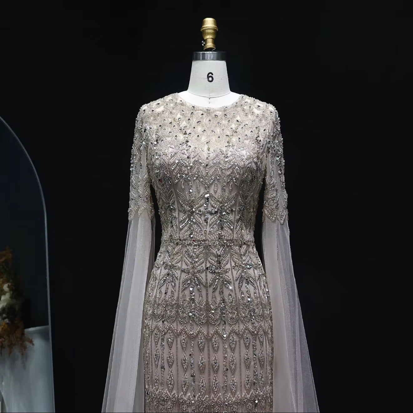 Anisa Modest Hand Embellished Luxury Gown ( Pre-Order )