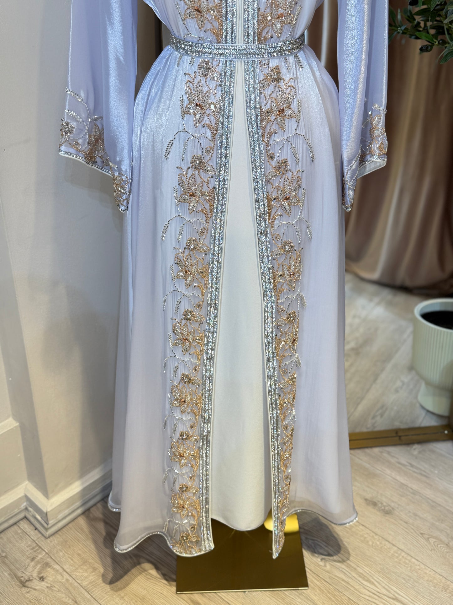 Halya Full Embellished Luxury Khaliji Caftan