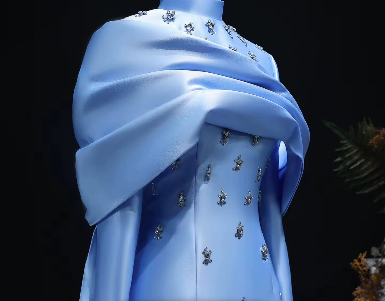 Sama Satin Hand Embellished Gown (Pre-Order)