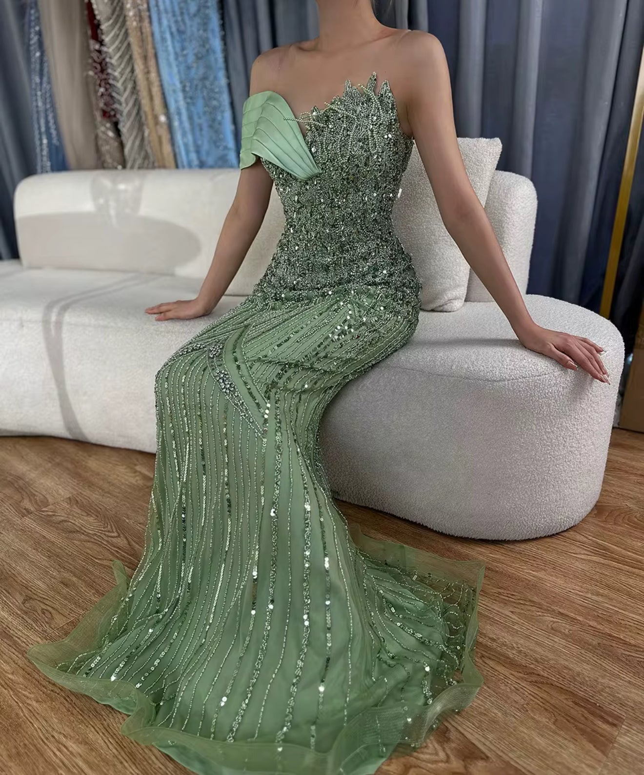 Ishaal Hand Embellished Luxury Gown ( Pre-Order )