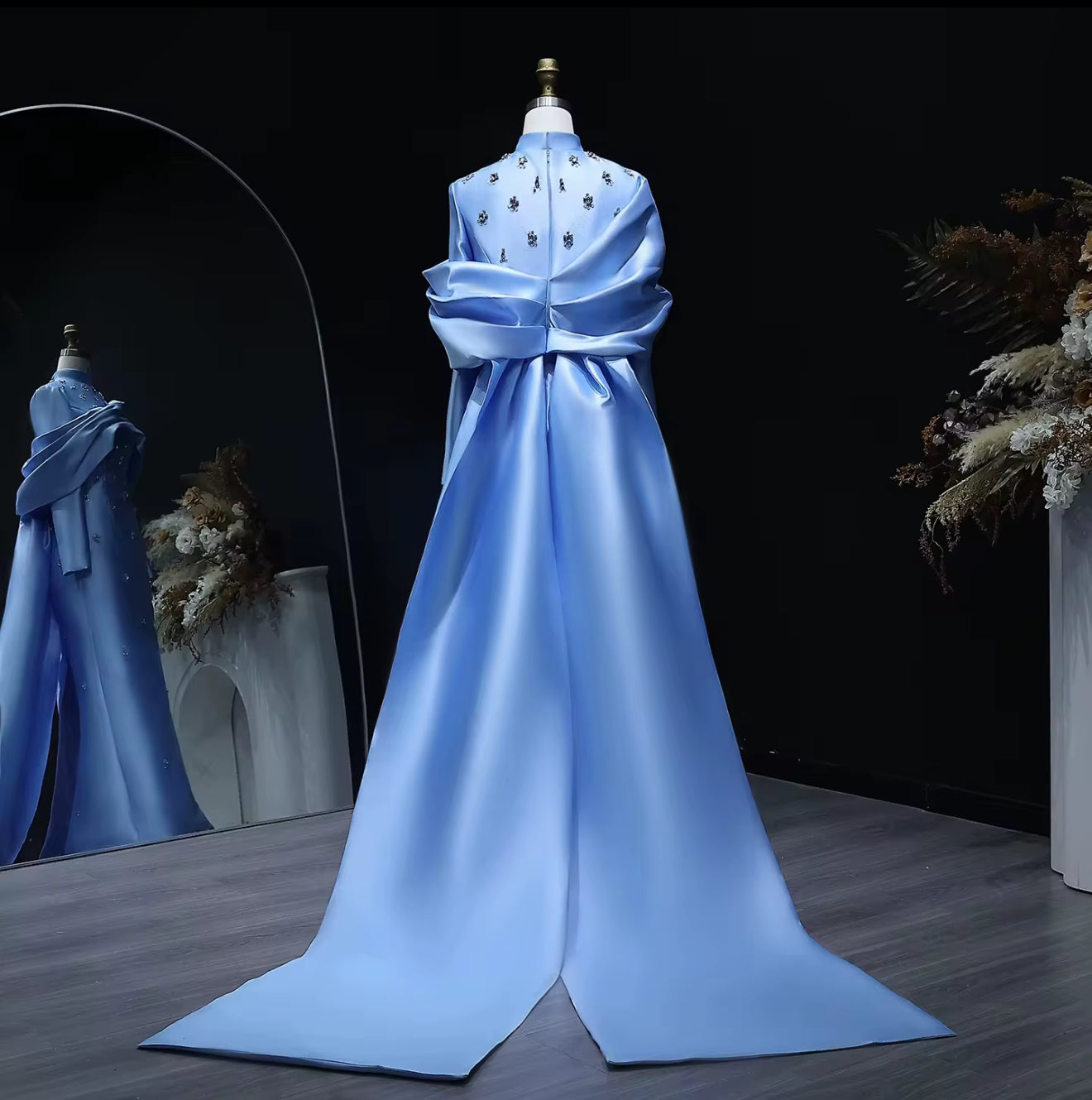Sama Satin Hand Embellished Gown (Pre-Order)