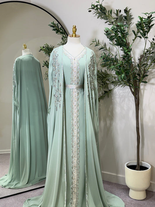 Elara Luxury 3 Piece Khaliji Caftan
