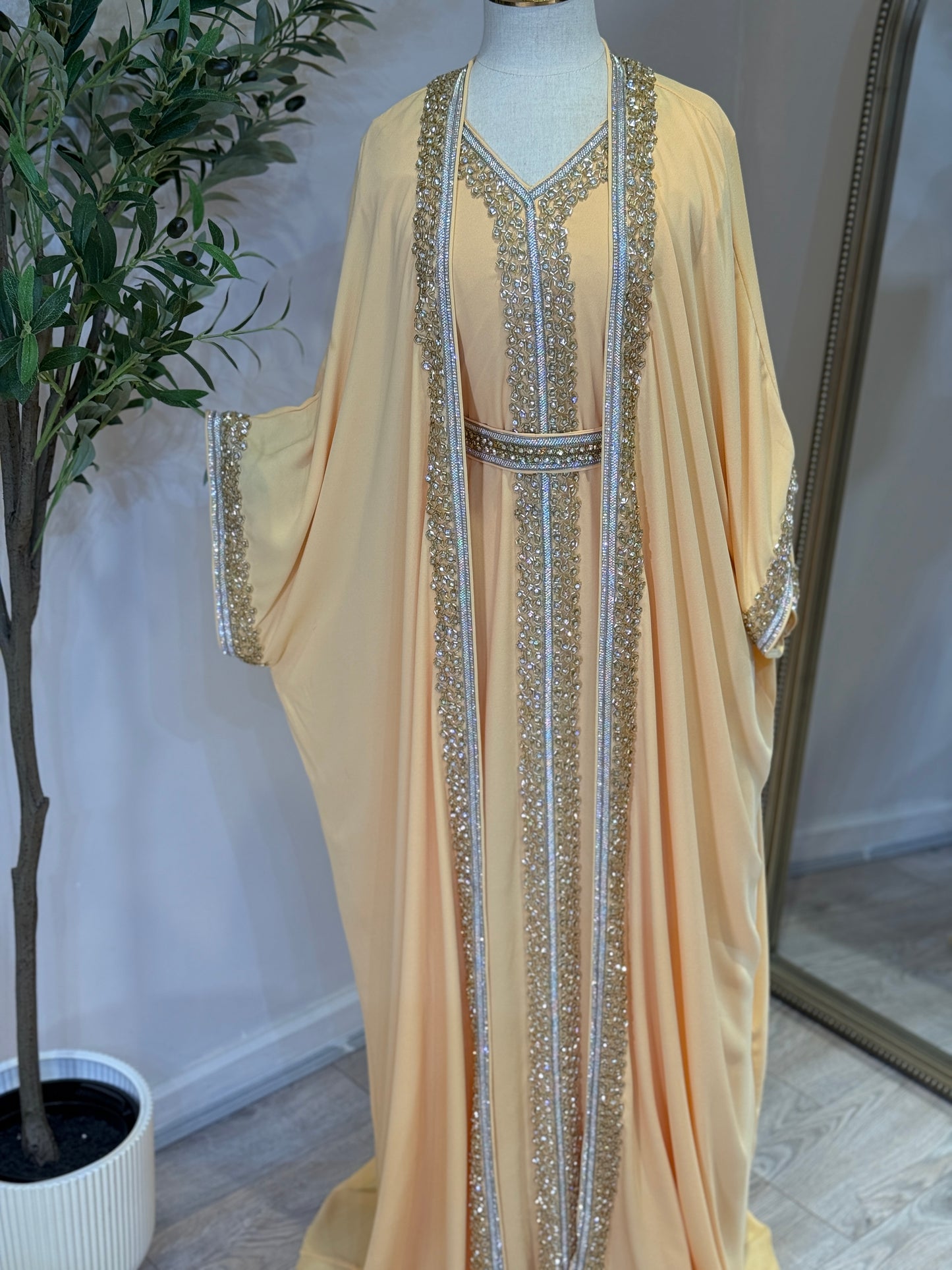 Hyam Hand Embellished Luxury Khaliji Caftan