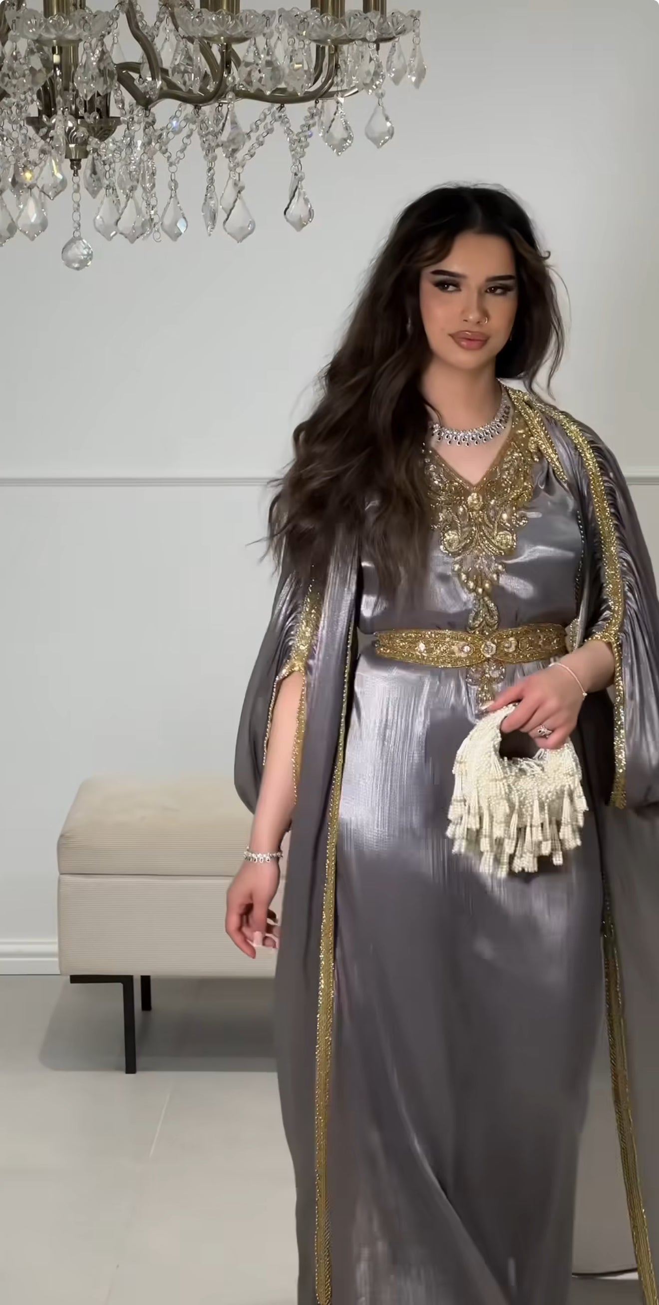 Mohraa Luxury 3 Piece Khaleeji Caftan