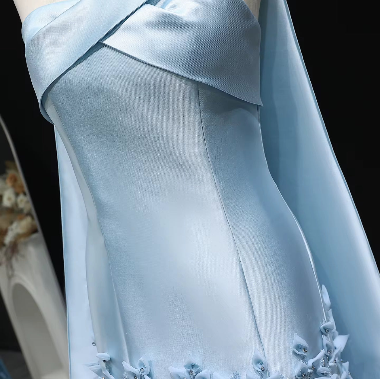 Hoor Sky Hand Embroidered Gown (Pre-Order)