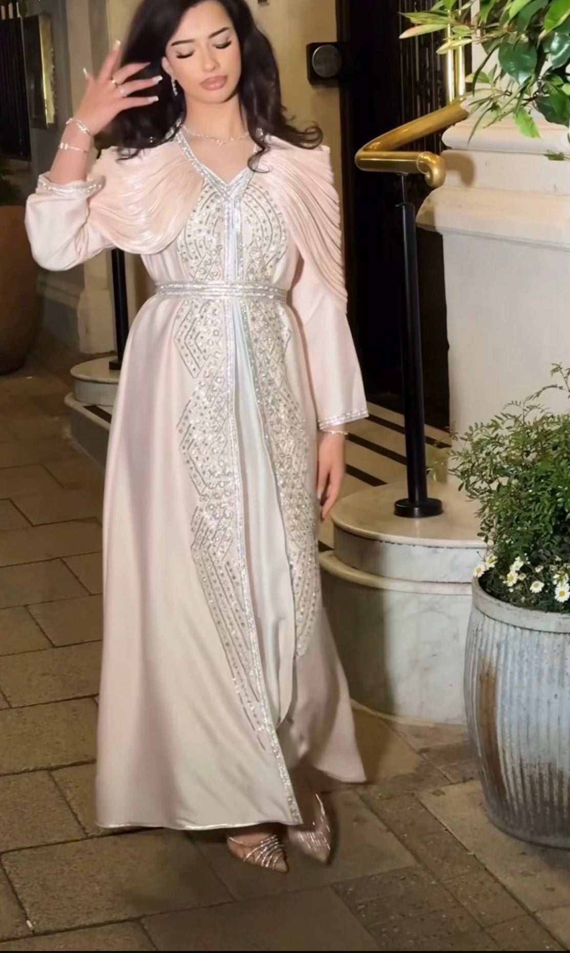 La Lona 3 Piece Luxury Caftan Gown