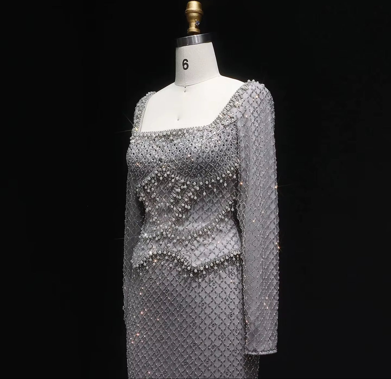 Tahani Modest Hand Embroidered Gown (Pre-Order)