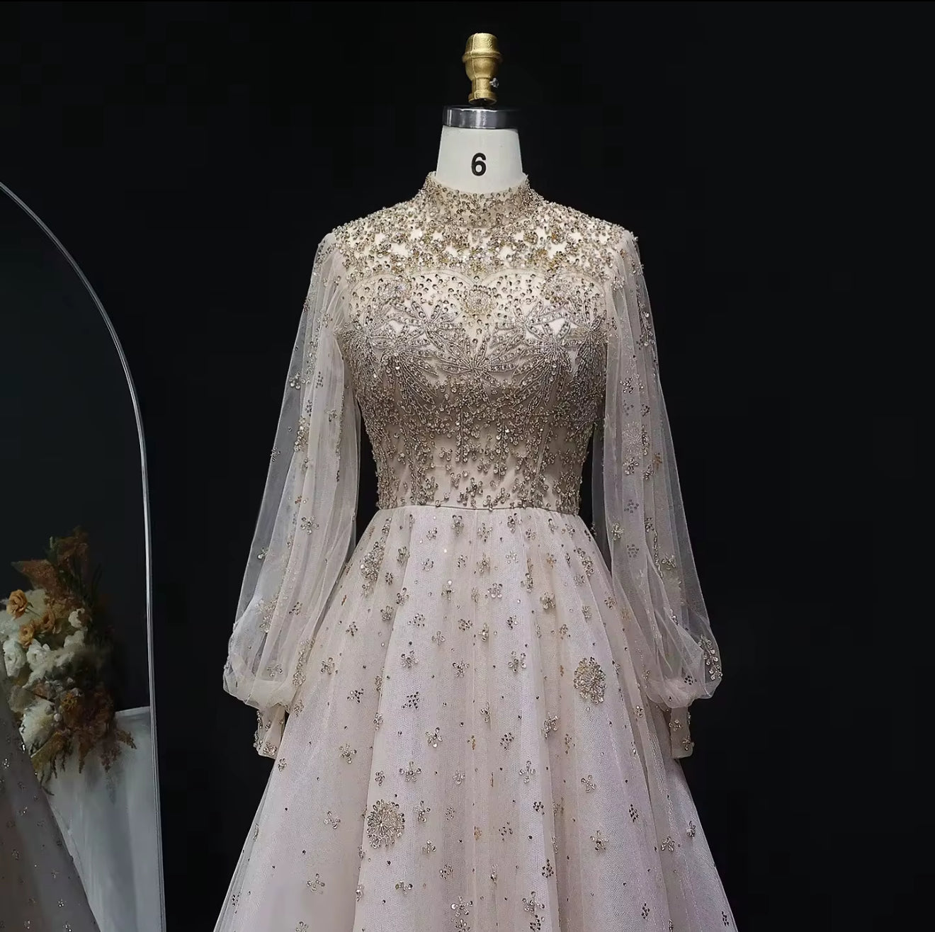Aryam Hand Embroidered Gown (Pre-Order)