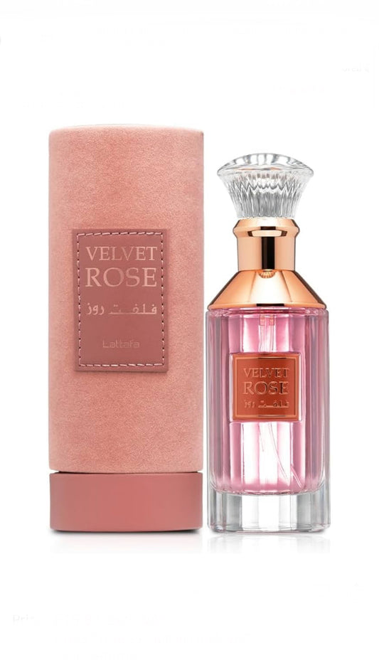 Velvet Rose 100ml EDP by Lattafa For Her Similar To (Armani Prive Rose D’arabie)