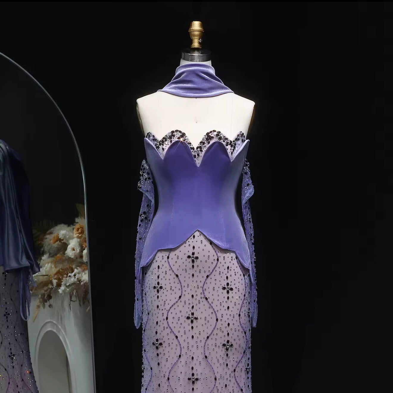 Doha Hand Embroidered Gown (Pre-Order)