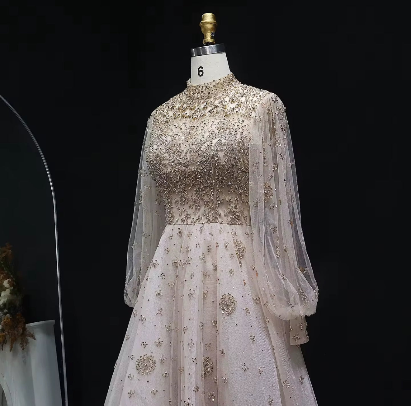 Aryam Hand Embroidered Gown (Pre-Order)