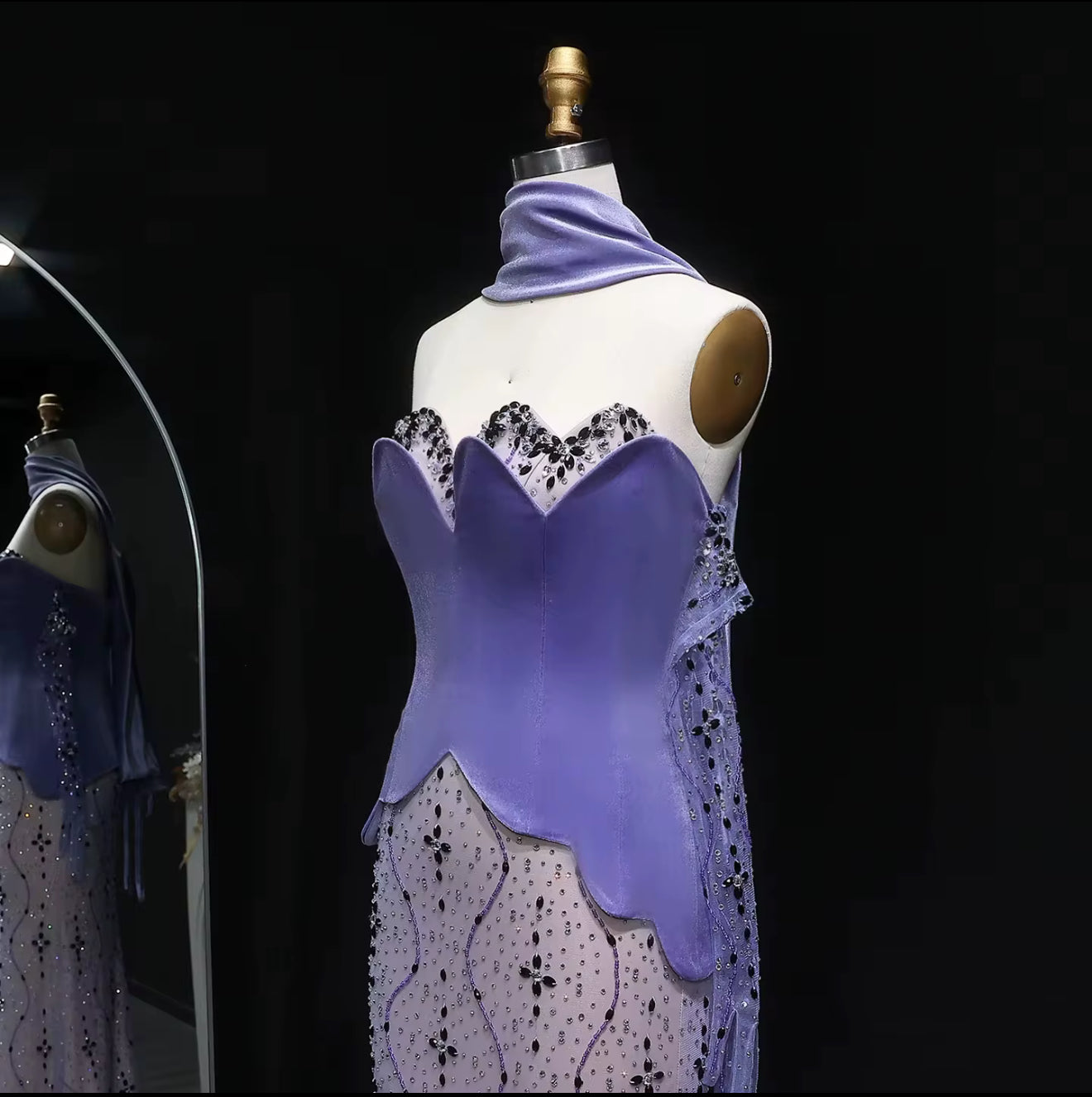 Doha Hand Embroidered Gown (Pre-Order)