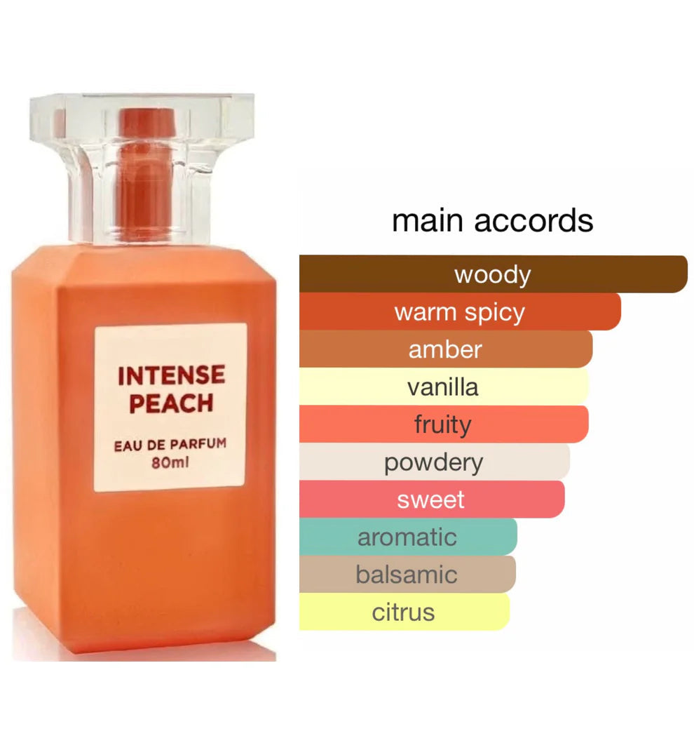 Intense Peach 80ml EDP by Fragrance World Unisex
