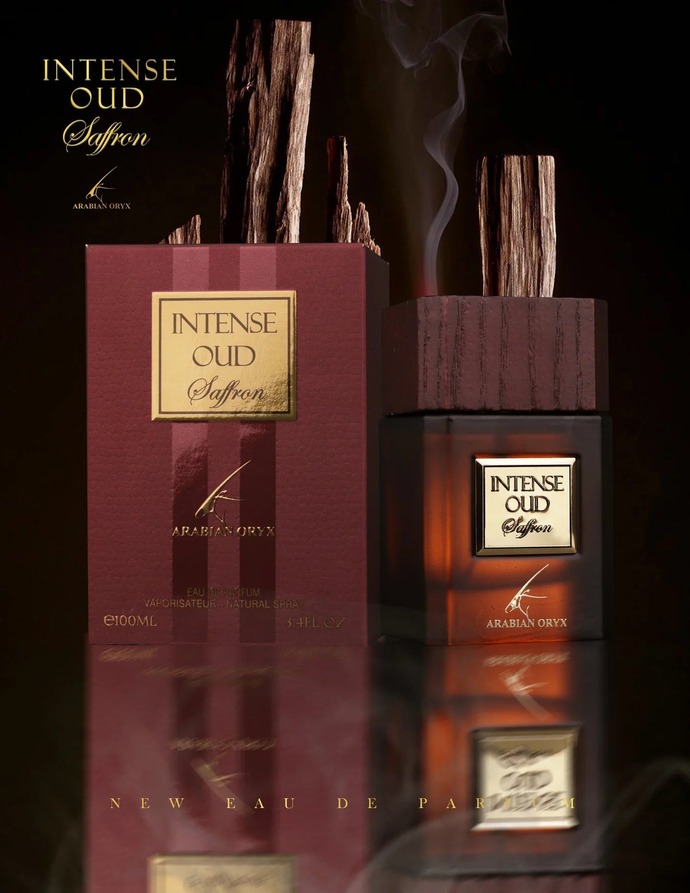 INTENSE OUD SAFFRON EDP 100ml Arabian Oryx By Paris Corner Unisex