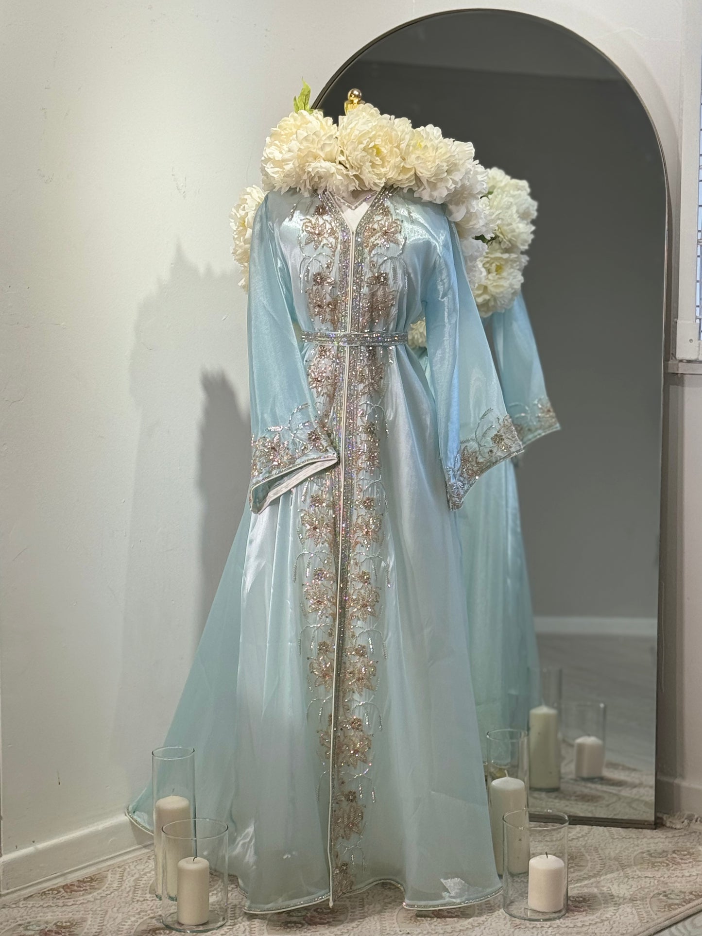 Halya Full Embellished Luxury Khaliji Caftan