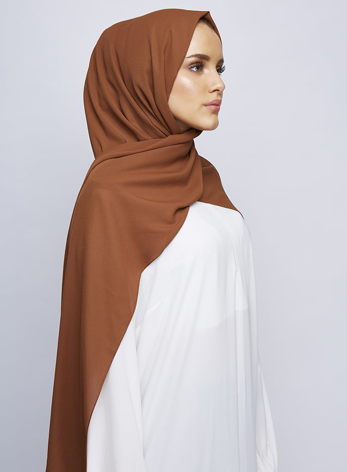 Burnt Sienna Luxury Crepe Hijab