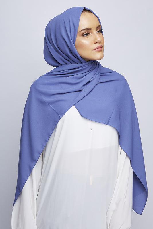 Cornflower Luxury Crepe Hijab