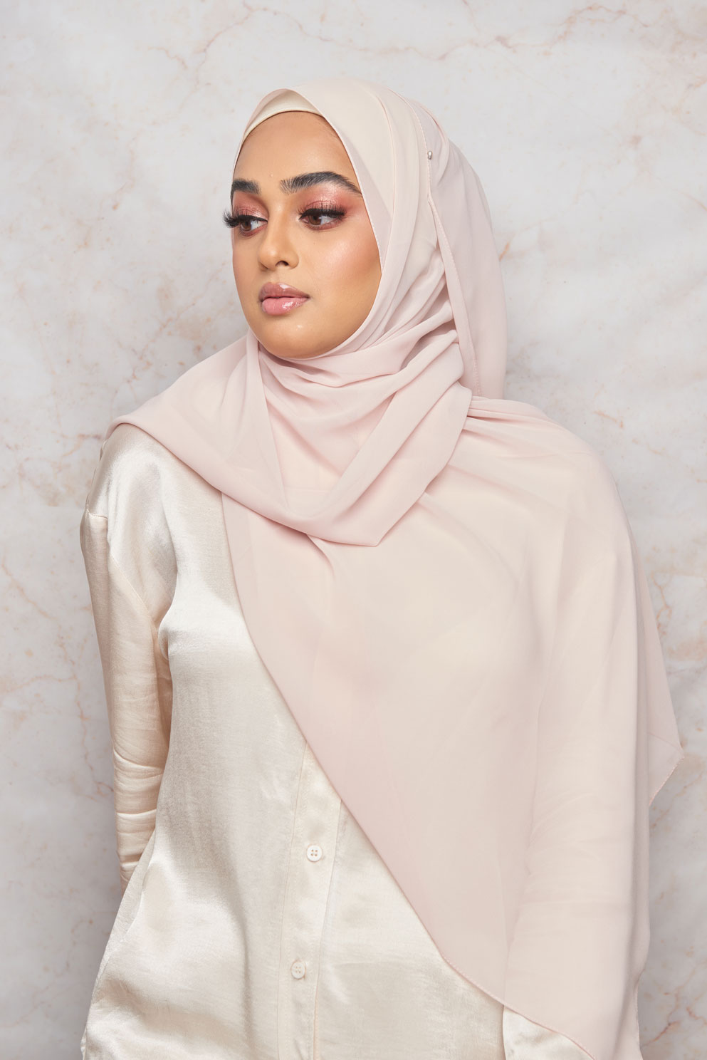 Frosty Pink Premium Chiffon Hijab