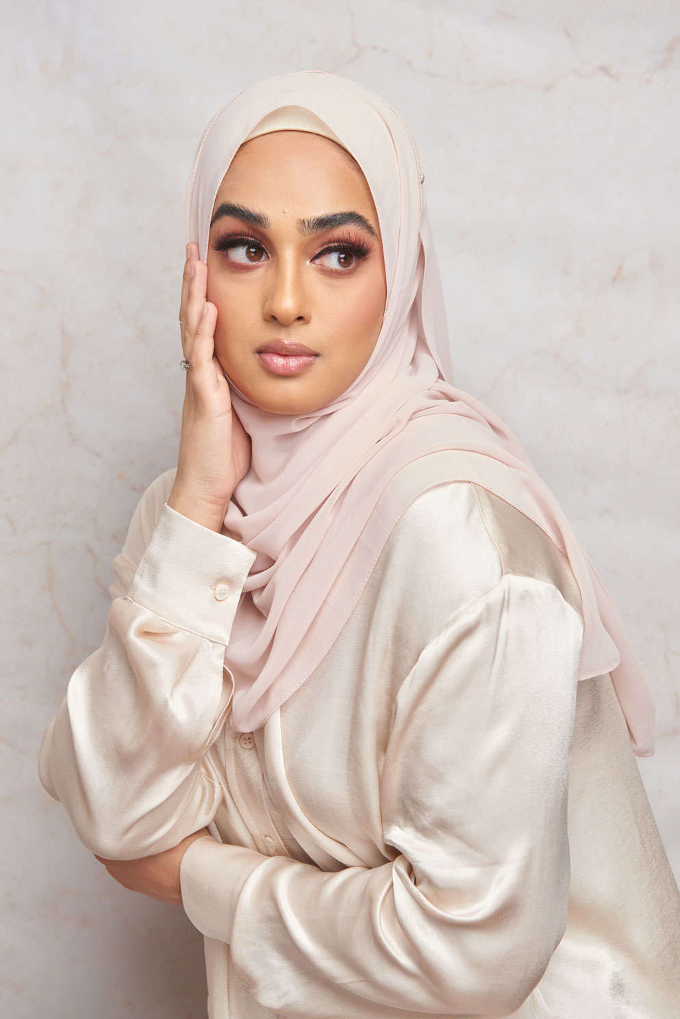 Frosty Pink Premium Chiffon Hijab