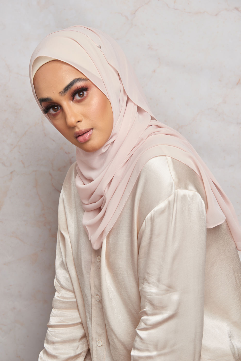 Frosty Pink Premium Chiffon Hijab