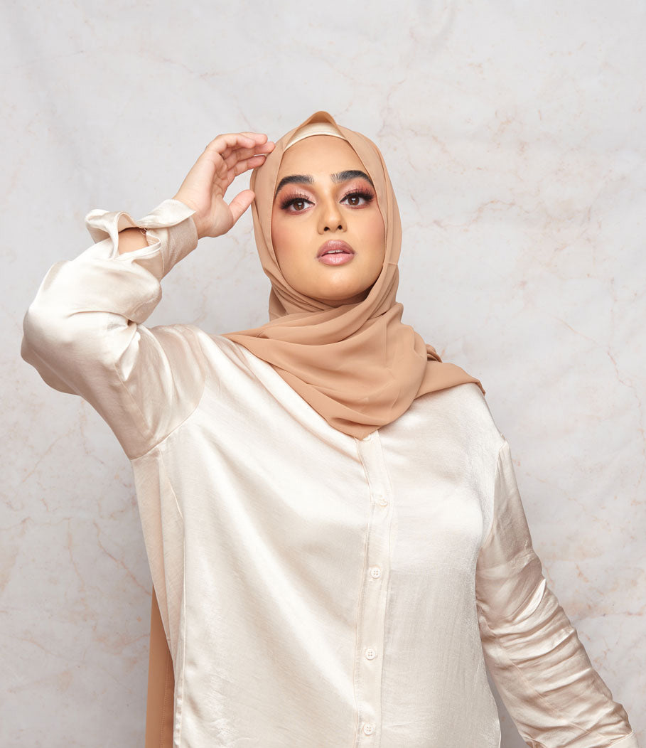 Latte Premium Chiffon Hijab