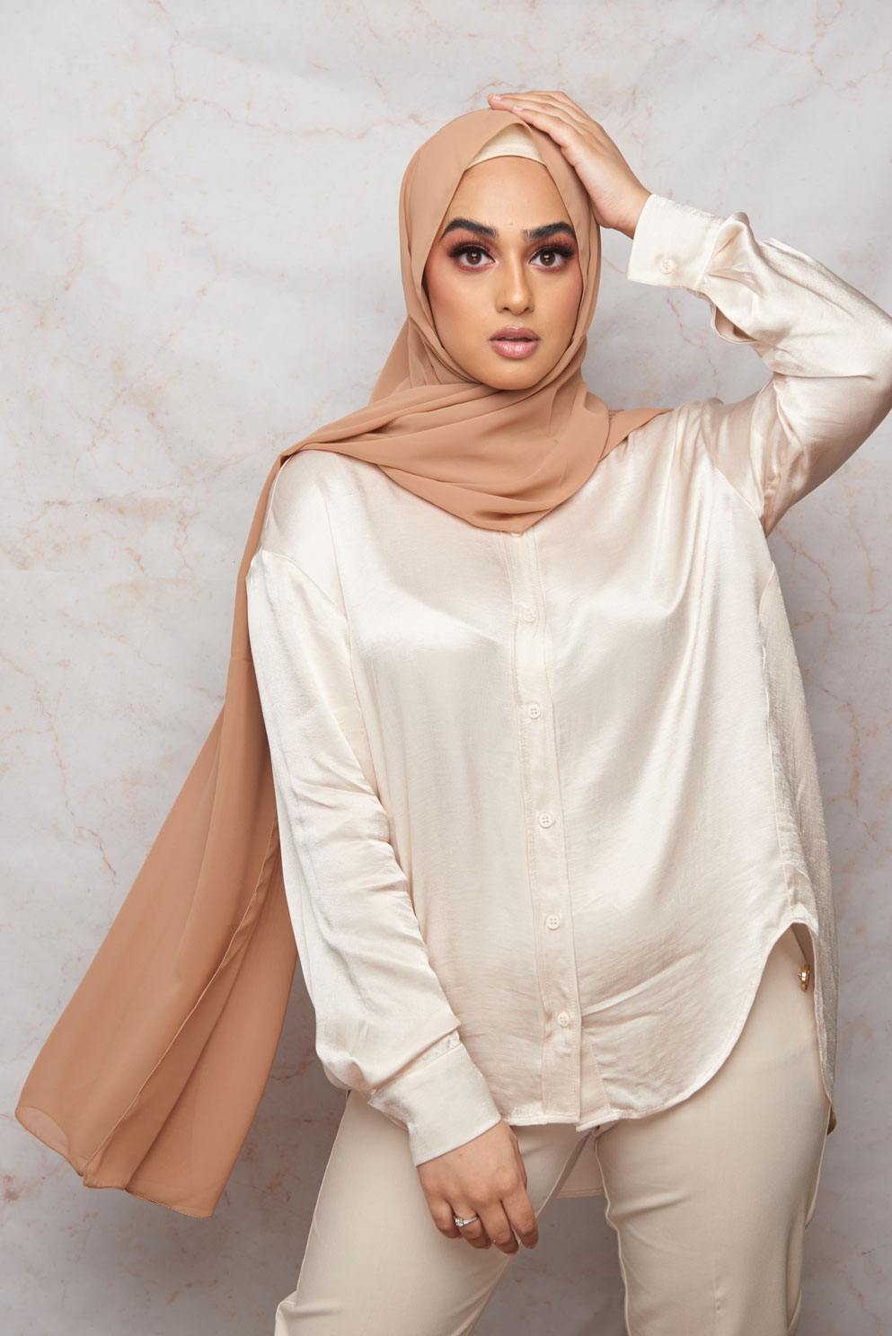 Latte Premium Chiffon Hijab