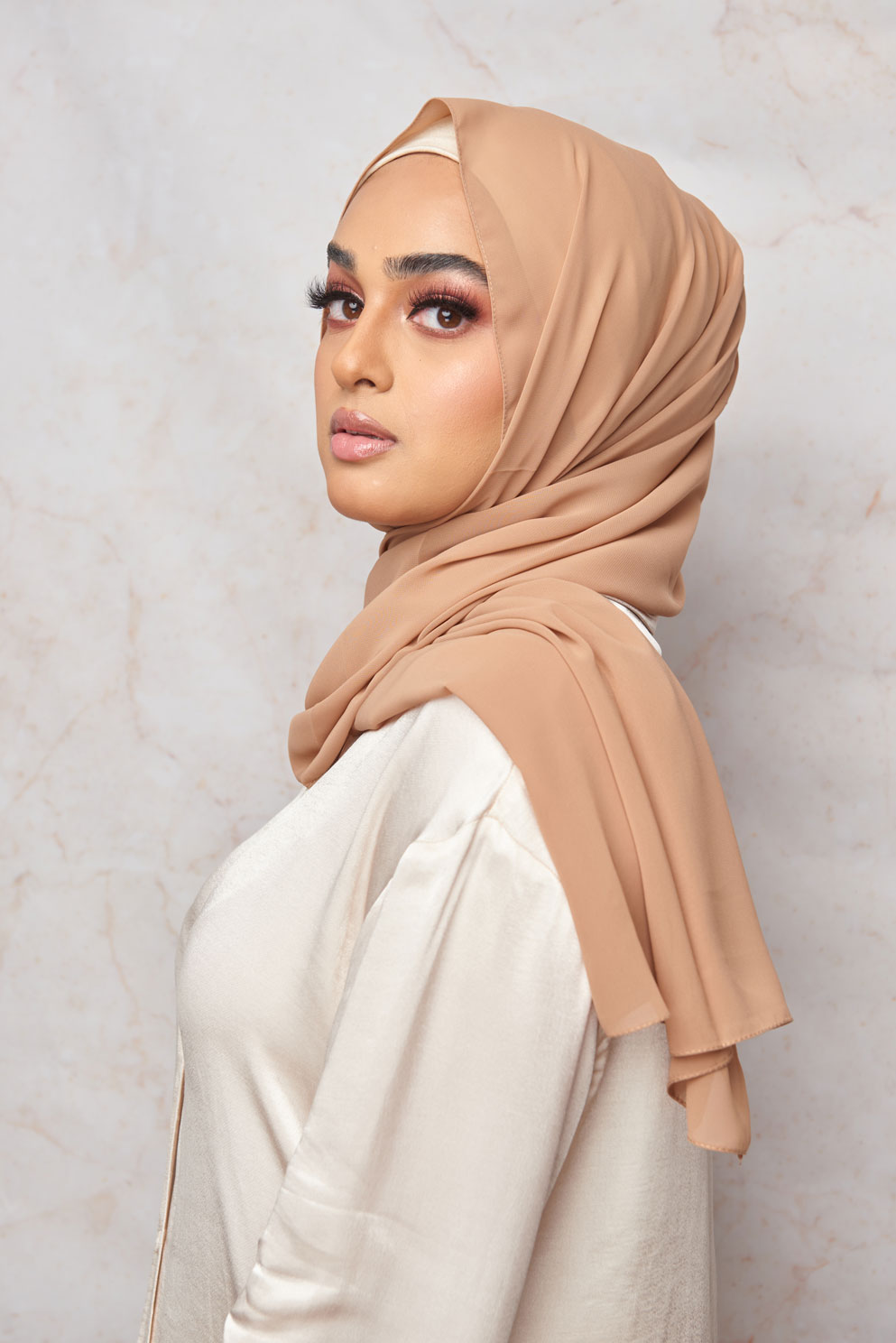 Latte Premium Chiffon Hijab