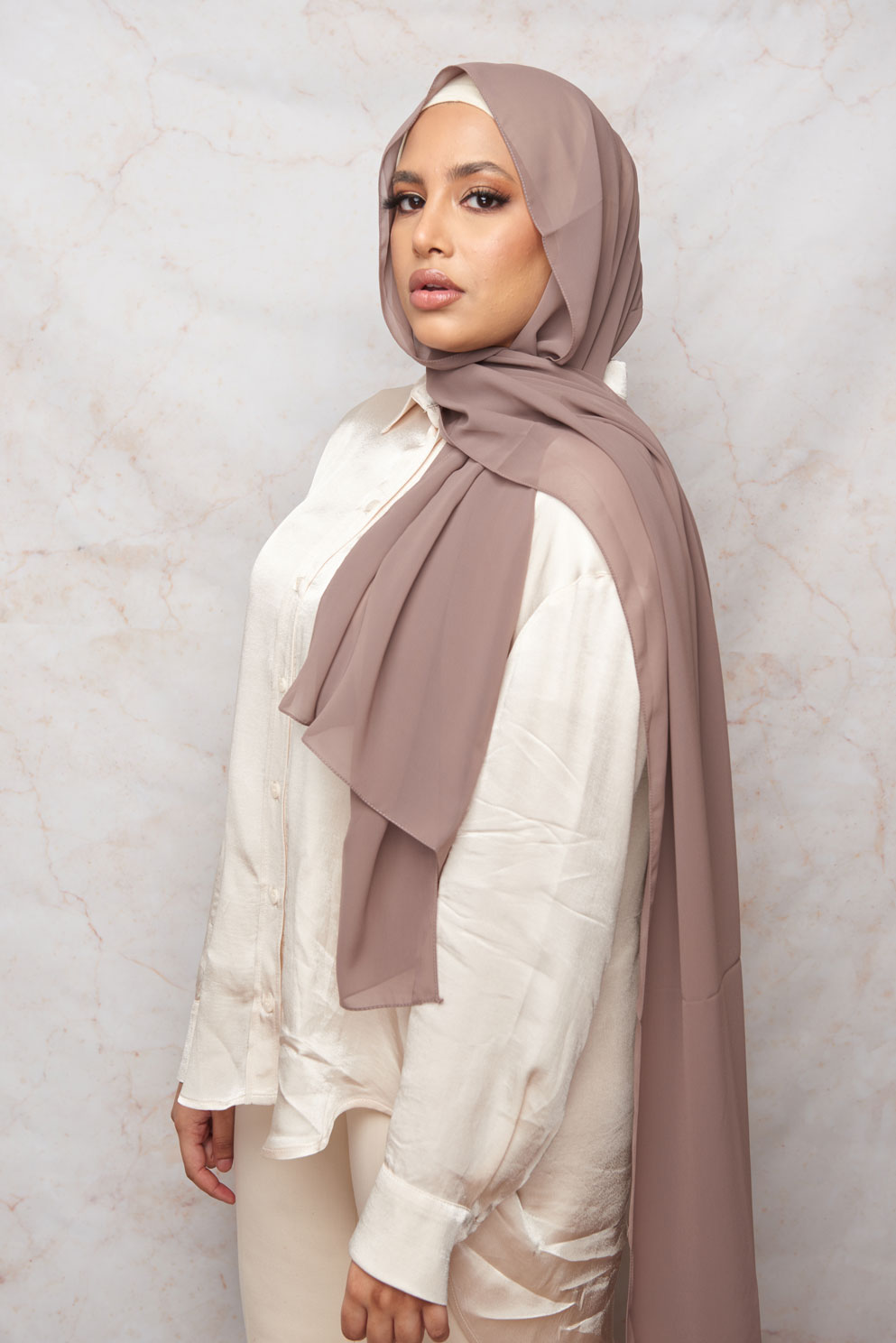 Rose Taupe Premium Chiffon Hijab