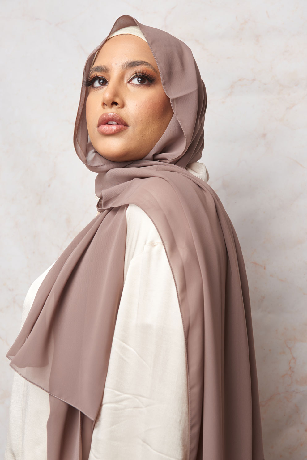 Rose Taupe Premium Chiffon Hijab