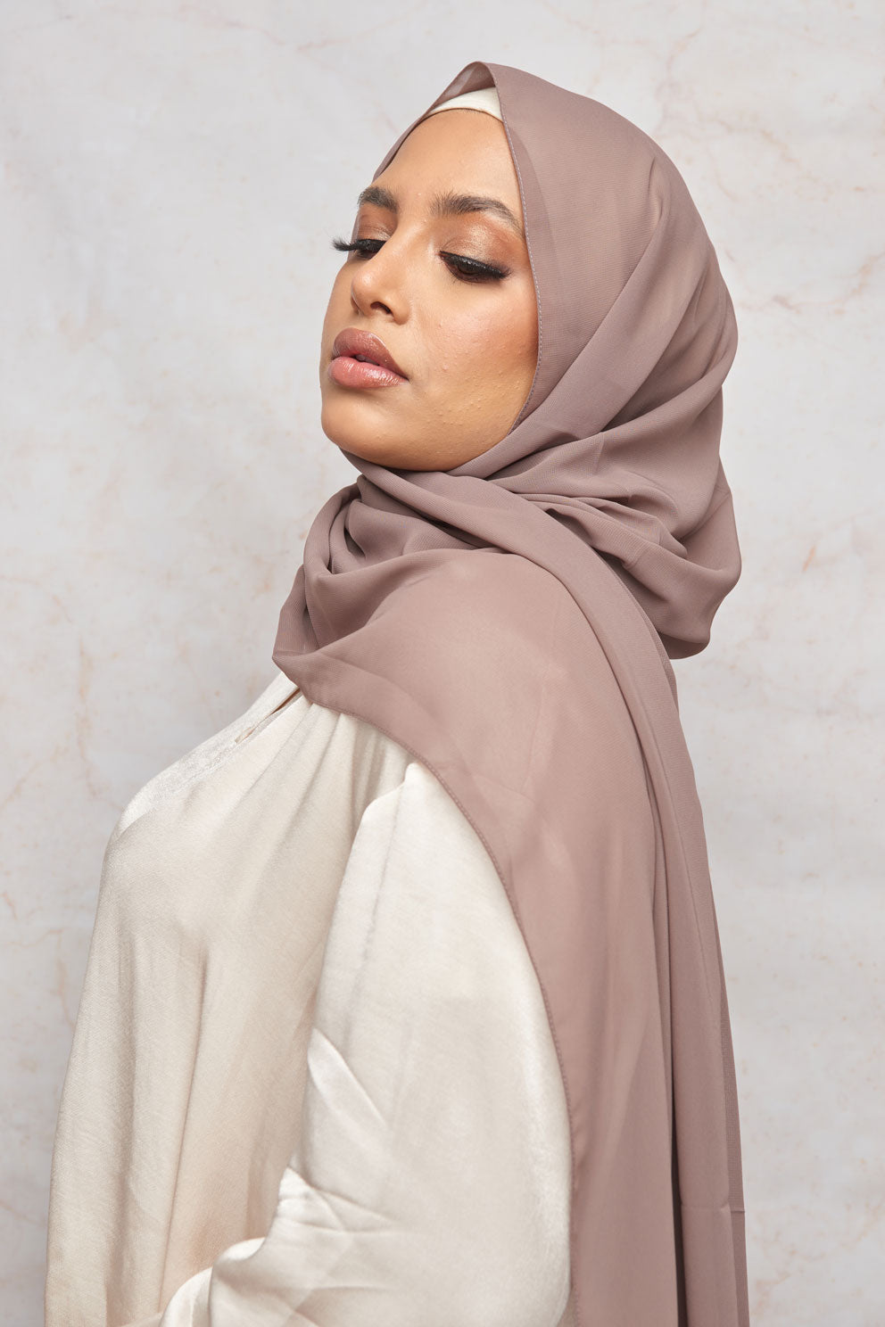 Rose Taupe Premium Chiffon Hijab