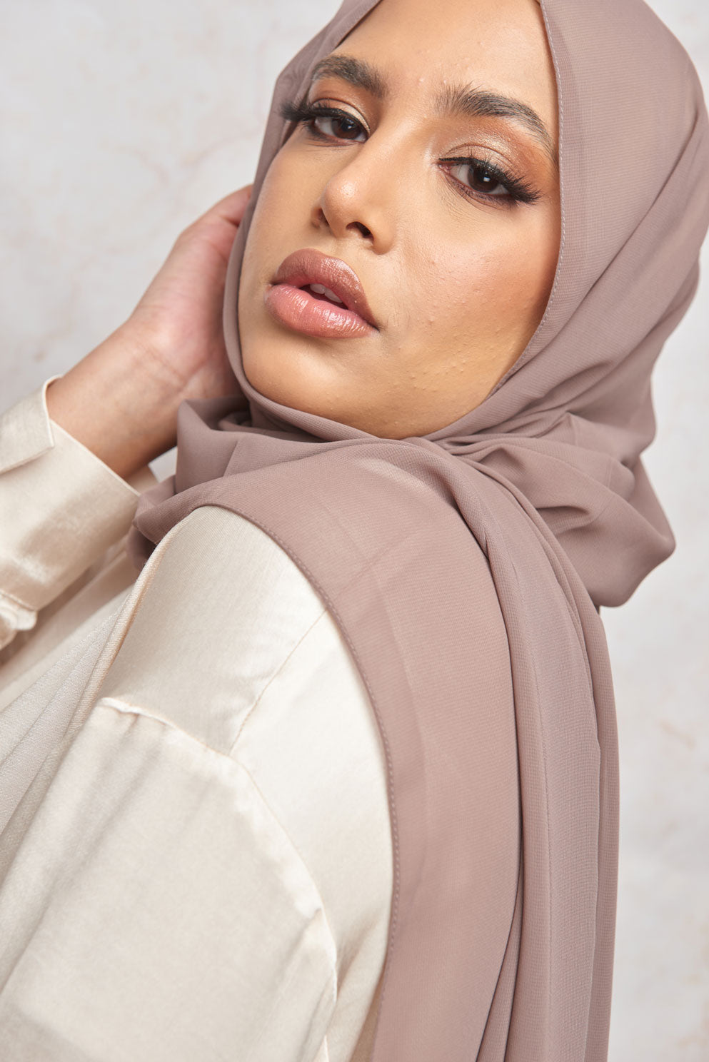 Rose Taupe Premium Chiffon Hijab