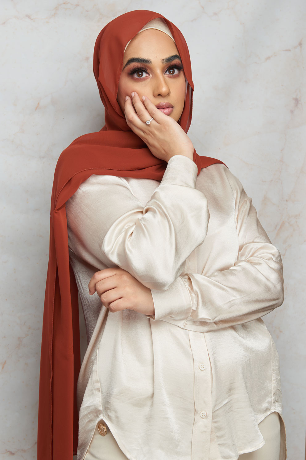 Janet Rust Premium Chiffon Hijab