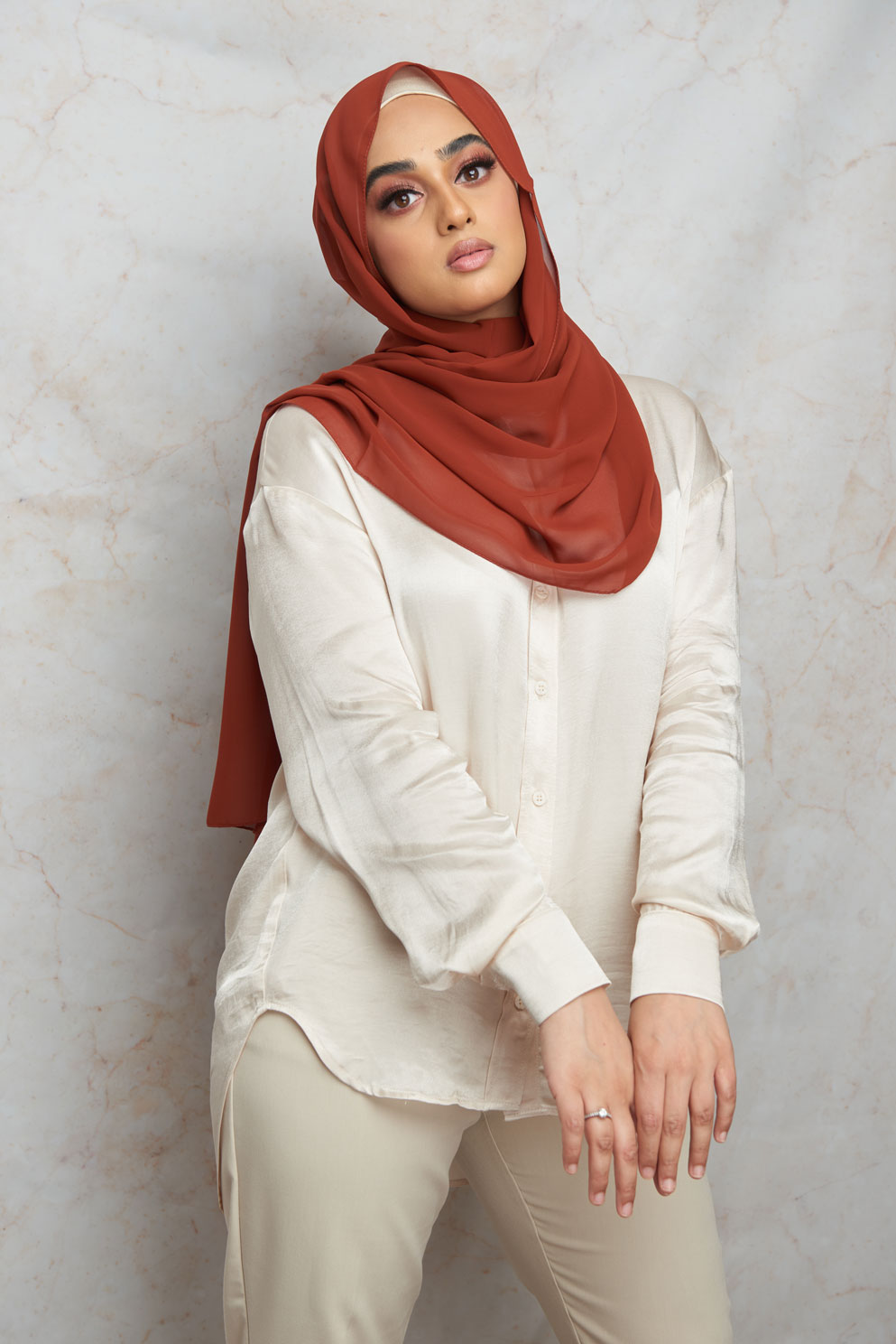 Janet Rust Premium Chiffon Hijab