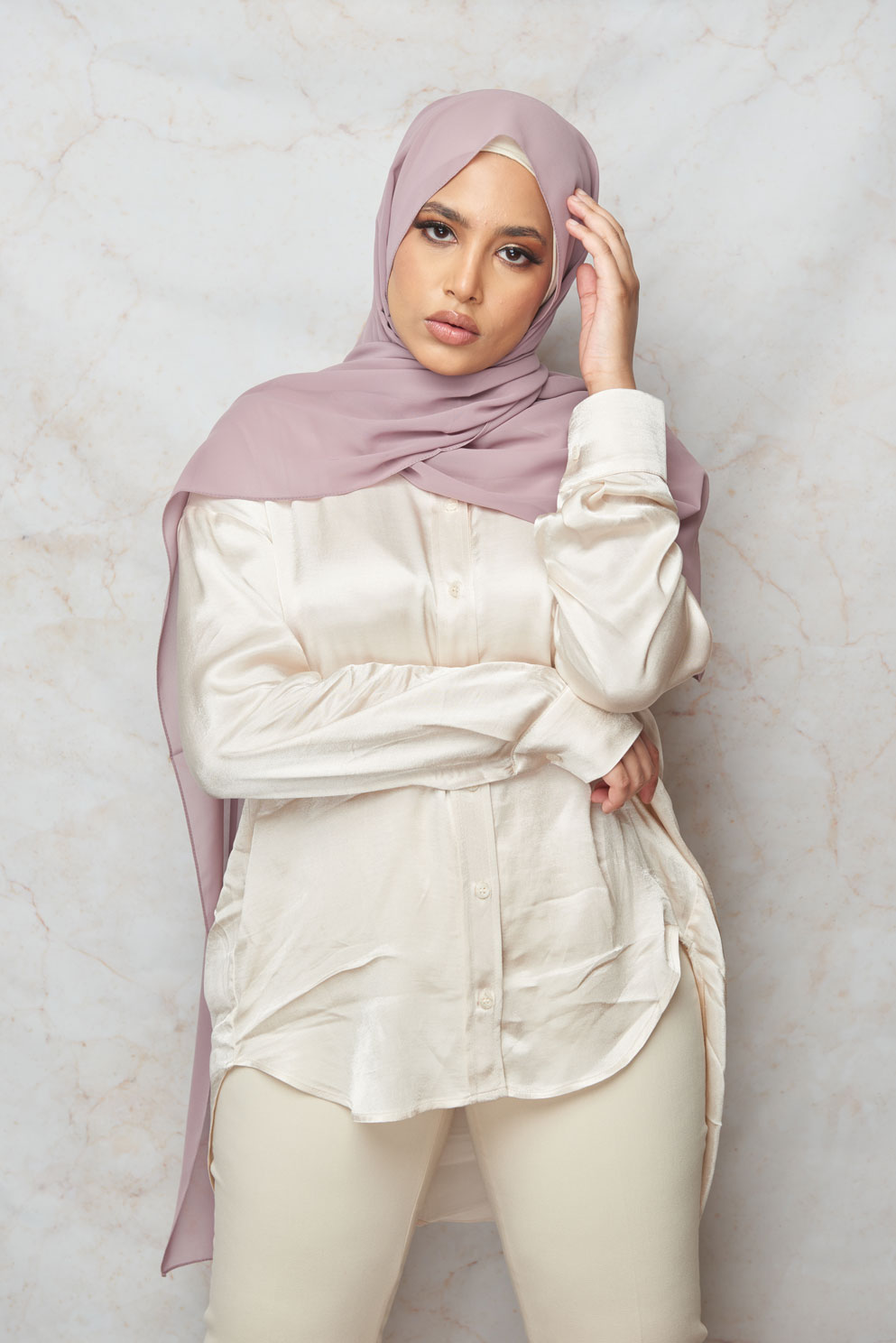 Pale Rose Premium Chiffon Hijab