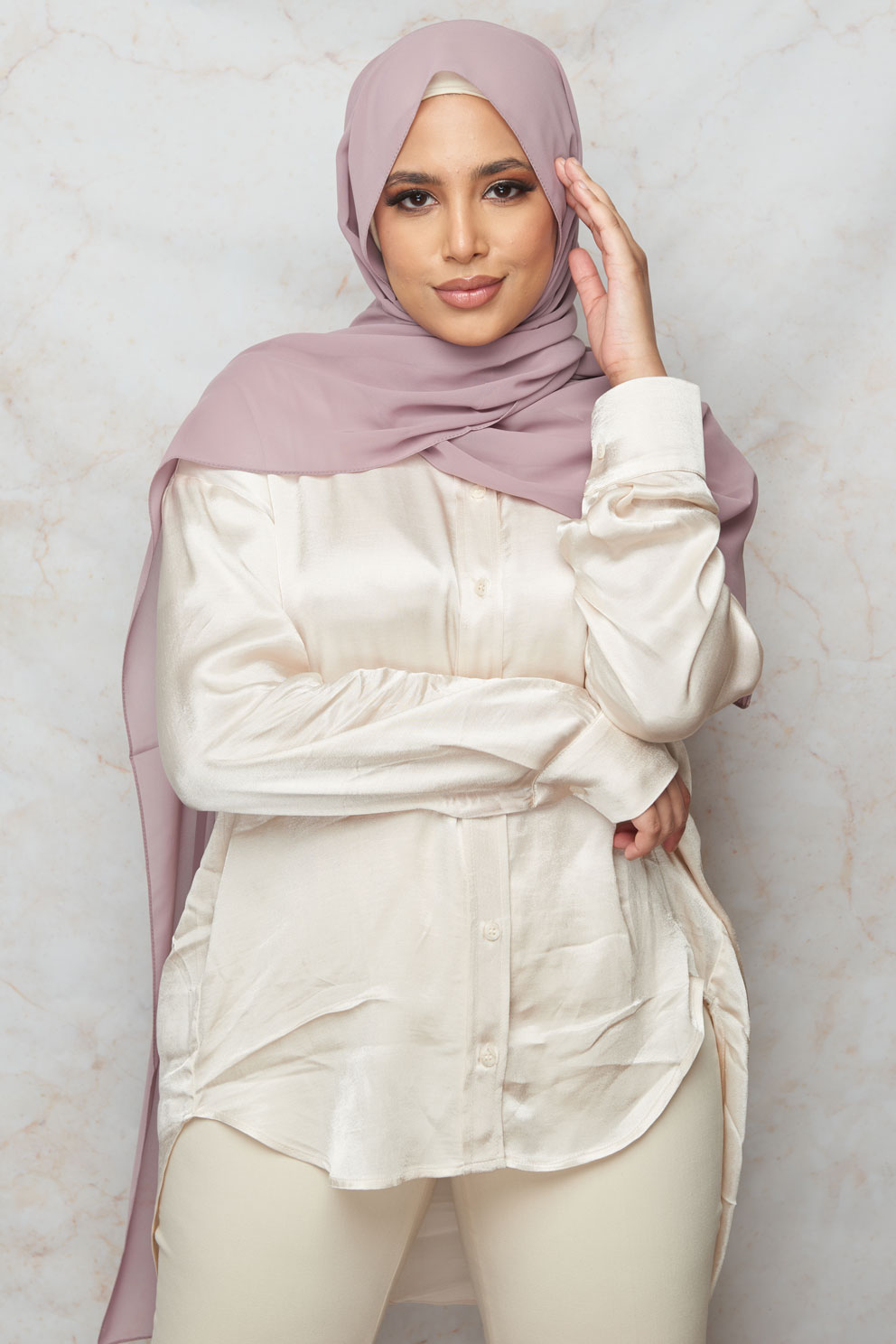 Pale Rose Premium Chiffon Hijab